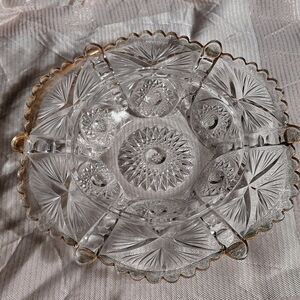 Elegant Crystal Glass Decorative Bowl